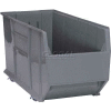 Quantum Mobile Plastic Rack Bin, 16-1/2"W x 41-7/8"D x 17-1/2"H, Gray