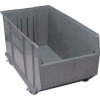Quantum Plastic Mobile Rack Bin, 19-7/8"W x 41-7/8"D x 17-1/2"H, Gray