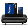 Quincy QGS™ compresseur d’air à vis rotative avec sécheuse, 15 CV, 120 gal, horizontal, 200/208/460 V