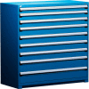Rousseau métal robuste tiroir modulaire Cabinet 9 tiroir pleine hauteur 60" W - Avalanche bleu