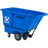 Rubbermaid® Brute Rotomolded Tilt Truck, service standard, 1 verges cubes, recyclage bleu