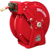 Reelcraft DP7850 OMP 1/2"x50' 3000 PSI Heavy Duty Spring Retractable Compact Dual Pedestal Hose Reel