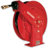 Reelcraft TH5425 OMP 1/4"x 25' 2000 PSI Medium Pressure Twin Hydraulic Spring Retractable Hose Reel