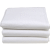 Textile R-R - Hotel Basics Draps de lit pleine grandeur, 115 » x 81 », Blanc - Paquet de 12