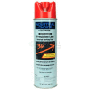 Rust-Oleum M1800 aqueux précision-ligne inversé marquage Peinture aérosol, rouge de sécurité - Qté par paquet : 12
