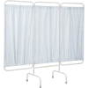 R&B Wire 3 Panel Medical Privacy Screen, 81 « L x 69"H, Panneaux de vinyle blanc