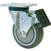 RWM Casters VersaTrac® 4" TPR Wheel Swivel Caster with Face Contact Brake - 27-RPB-0412-S-ICWB