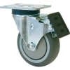 RWM Casters VersaTrac® 4" TPR Wheel Swivel Caster with Total Lock Brake - 27-RPB-0412-S-TLB