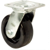 RWM Casters 45 Series 8" Rubber on Iron Wheel Swivel Caster - 45-RIR-0820-S