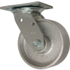 RWM Casters 46 Series 5" Cast Iron Wheel Swivel Caster - 46-CIR-0520-S