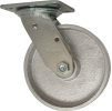 RWM Casters 46 Series 6" Cast Iron Wheel Swivel Caster - 46-CIR-0620-S