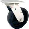 RWM Casters 46 Series 5" Urethane on Aluminum Wheel Swivel Caster - 46-UAR-0520-S