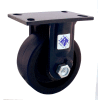 RWM Casters 75 Series 8" x 2-1/2" Cast Iron Wheel Rigid Caster - 75-CIR-0825-R