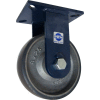 RWM Casters 76 Series 8" x 2-1/2" Urethane on Iron Wheel Rigid Caster - 76-UIR-0825-R