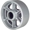 RWM Casters 8" x 2" Cast Iron Wheel with Roller Bearing for 1/2" Axle - CIR-0820-08