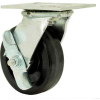 RWM Casters 53 Series 8" Rubber Swivel Caster on Iron Wheel & Wheel Brake - E53-RIR-0825-S-WB