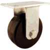 RWM Casters Economy 53 Series 8" Urethane Rigid Caster on Iron Wheel - E53-UIR-0825-R
