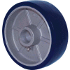 RWM Casters 8" x 2" Urethane on Aluminum Wheel with Roller Bearing for 1/2" Axle - UAR-0820-08