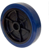 RWM Casters 8" x 2" Urethane on Polypropylene Wheel with Roller Bearing for 1/2" Axle - UPR-0820-08