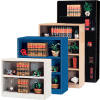 Radius Edge Bookcase - Charcoal, 36"W x 18"D x 72"H