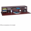 58"W Low Profile Desk Top Organizer - Mahogany