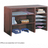 29"W Compact Desk Top Organizer - Mahogany