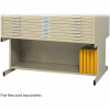 Base de classeur haute plate Safco® pour 10 tiroirs, 46-1/2"W, sable