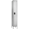Safco® Single Tier 1 Door Steel Office Locker, 12"Wx18"Dx72"H, Two Tone Gray, Assembled