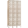 Safco® Six Tier 18 Door Steel Office Locker, 12"Wx18"Dx12"H, Two Tone Tan, Assembled