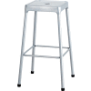 Safco® Steel Stool 29" Hauteur de barre - Argent