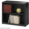 2-Shelf Economy Bookcase - Black