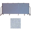 Screenflex 5 Panel Portable Room Divider, 4'H x 9'5"W, Couleur vinyle: Blue Tide