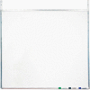 Tableau à feutres en mélamine blanche Screenflex à dispositifs d’accrochage