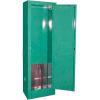 Securall® 2, D et E Cylinder, Vertical Medical Gas Cabinet, 14"W x 9"D x 44"H, Manuel Close