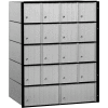 Boîte aux lettres en aluminium 2218 - 23-1/2" W x 15-1/2 « D x 30 » H, 18 portes, système Standard