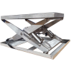 Superlift Table de levage stationnaire alimentée en acier inoxydable, capacité de 2500 lb