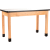 NPS® Wood Science Lab Table, 30 X 60 X 30, Whiteboard Top