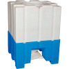 Bonar Plastics Bottom Discharge Hopper - Closed Top - 2000 Lb. Capacity - 44"L x 44"W x 59-1/2"H
