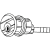 Solid Bronze Rim Cylinder - Dull Chrome Keyed Alike - Pkg Qty 10