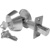 Hd Solid Bar Single Cylinder Deadbolt - Polished Brass Keyed To Bitting U - Pkg Qty 5