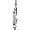 Radius Corner Lever Flush Bolts - Duranodic W/ 1/4" Offset - Pkg Qty 20