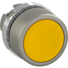 ABB Opérateur de bouton-poussoir non éclairé, 22 mm, jaune, style affleurant