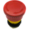 T.E.R., PRSL1881PI 40mm verrouillée champignon bouton poussoir arrêt d’urgence, usage w / MIKE & VICTOR pendentifs