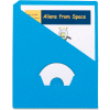 Pendaflex Slash-dossier projet Pocket, 8-1/2" W x 11" H, bleu, 25/PK