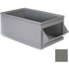 Acier Stackbin® Bin 1-805 - Boîte à trémie en acier de 10 po L x 18 po L x 6 po H, gris