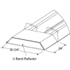 Kit de réflecteur SunStar U Bend pour radiateurs à tube infrarouge en forme de U