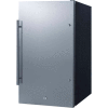 Summit Shallow Depth Built-In All-Refrigerator, 19"W x 17-1/4"D x 33"H, 3,13 Cu.Ft
