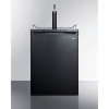 Distributeur de bière Summit, résidentiel intégré, 5,6 Cu. Ft., 24"W x 33-1/2"H, Noir