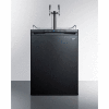 Distributeur de bière Summit, résidentiel intégré, 5,6 Cu. Ft., 24"W x 33-1/2"H, Noir