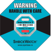 SpotSee™ ShockWatch® 2 indicateurs d’impact encadrés sérialisés, gamme 10G, sarcelle, 50 / boîte - Qté par paquet : 2